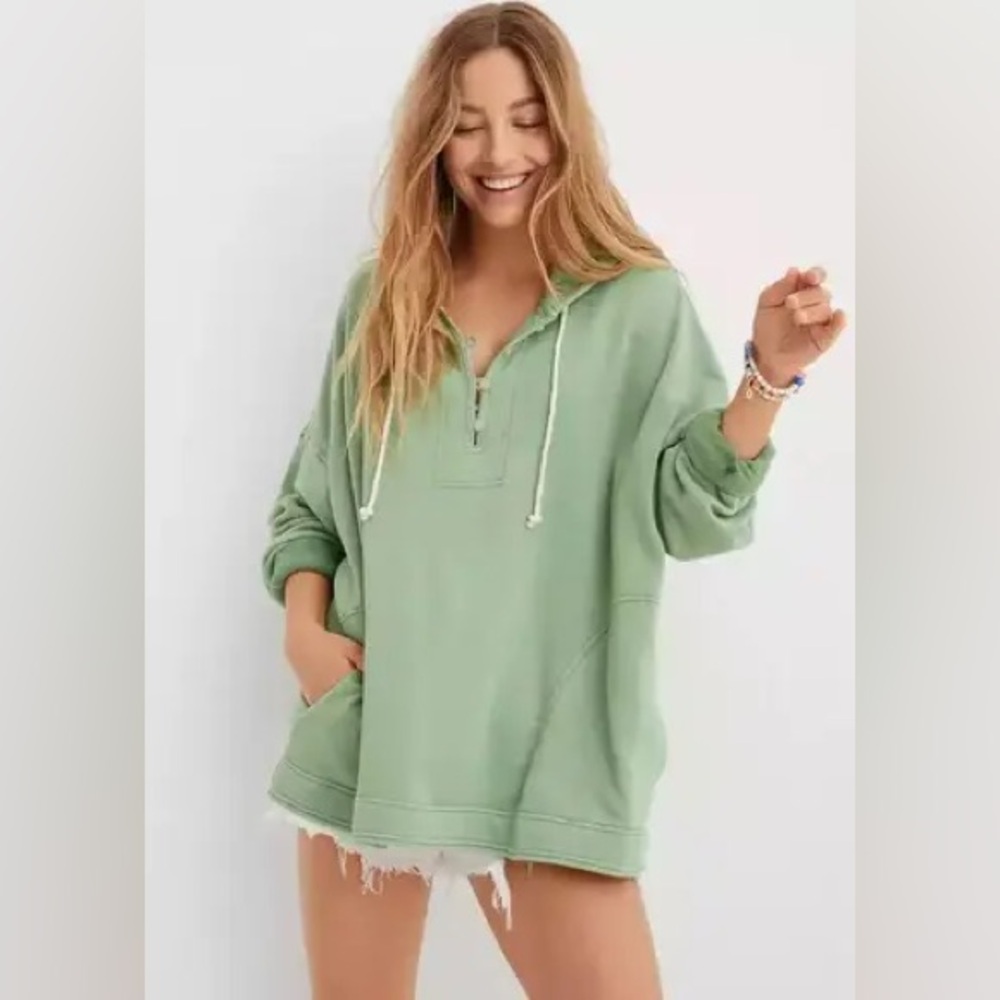 Aerie Oversized Beach Weekend Hoodie Sz XL
